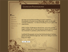 Tablet Screenshot of leafshadephotography.com